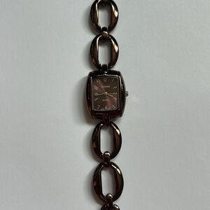Kessaris women’s‎ vintage bronze tone dainty chainlink watch one size